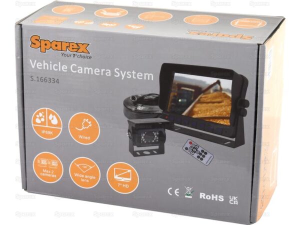 Sistema retrocamera cablato Con 7″ HD Monitore & Videoregistratore