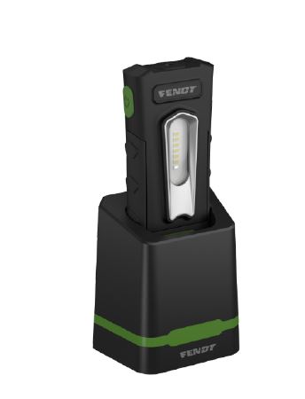Lampada da lavoro orientabile a LED con stazione di ricarica FENDT