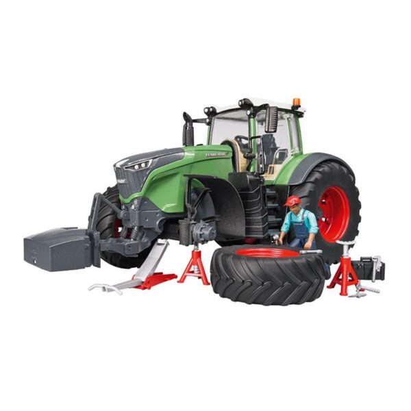 Modellino Fendt 1050 Vario Con Meccanico Ed Equipaggiamento D’Officina