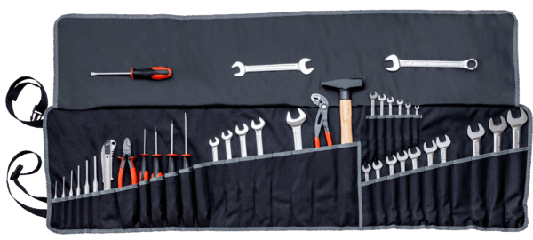 Astuccio Avvolgibile Portautensili FENDT con 38 Attrezzi Professionali