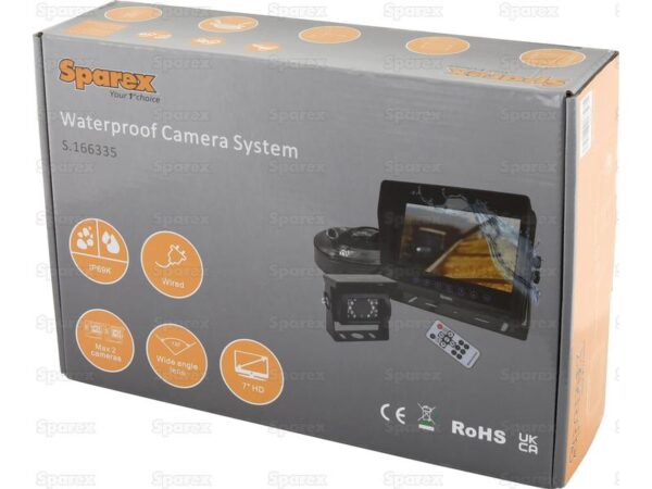 Sistema retrocamera cablato Waterproof Con 7″ HD Waterproof Monitor and Camera